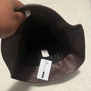 Dark brown bucket hat